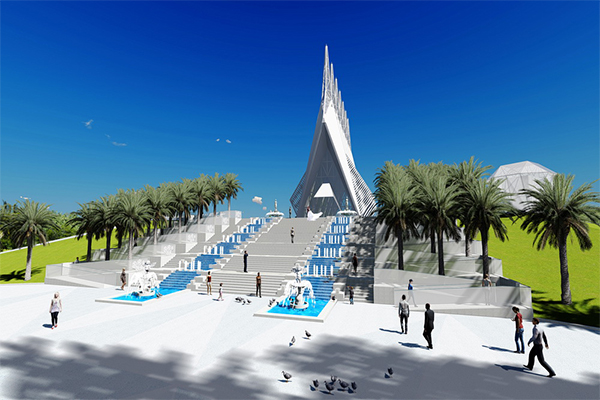 毛里求斯伊甸園文化廣場(chǎng)吊式<a href='http://www.cjcm.net.cn' target='_blank'><u>彈簧減震器</u></a>