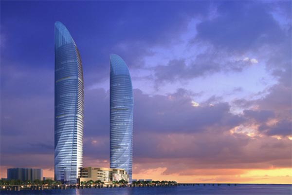 廈門世貿(mào)海峽大廈在施工建設(shè)中采用的<a href='http://www.cjcm.net.cn' target='_blank'><u>彈簧減震器</u></a>